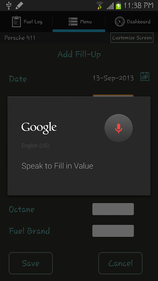 Fuel BuddyGas Mileage Tracker screenshot