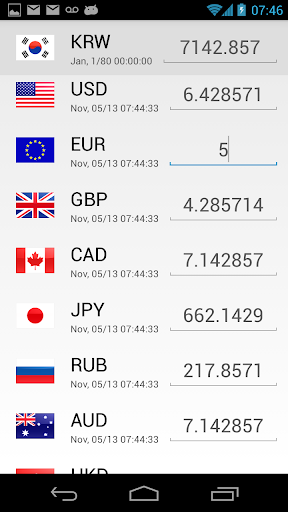 KRW Currency Converter