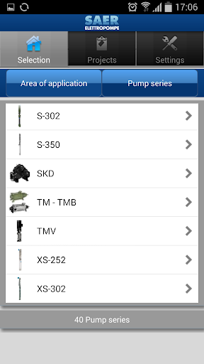 SAER Pump Selector