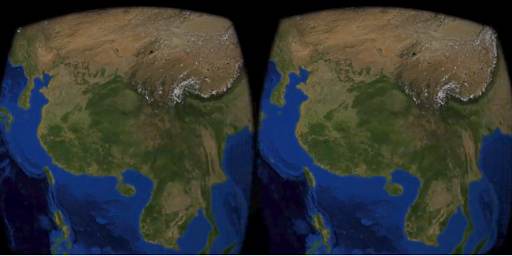 Earth in Google Cardboard