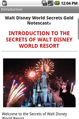 Disney World Secrets Gold! Screen 2