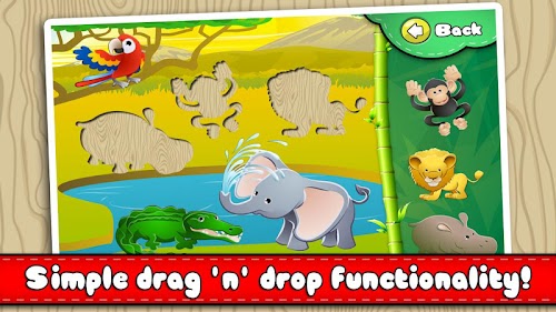 Android application Animal Puzzle - Drag n Drop screenshort