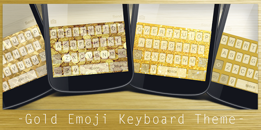 Gold Emoji Keyboard Theme