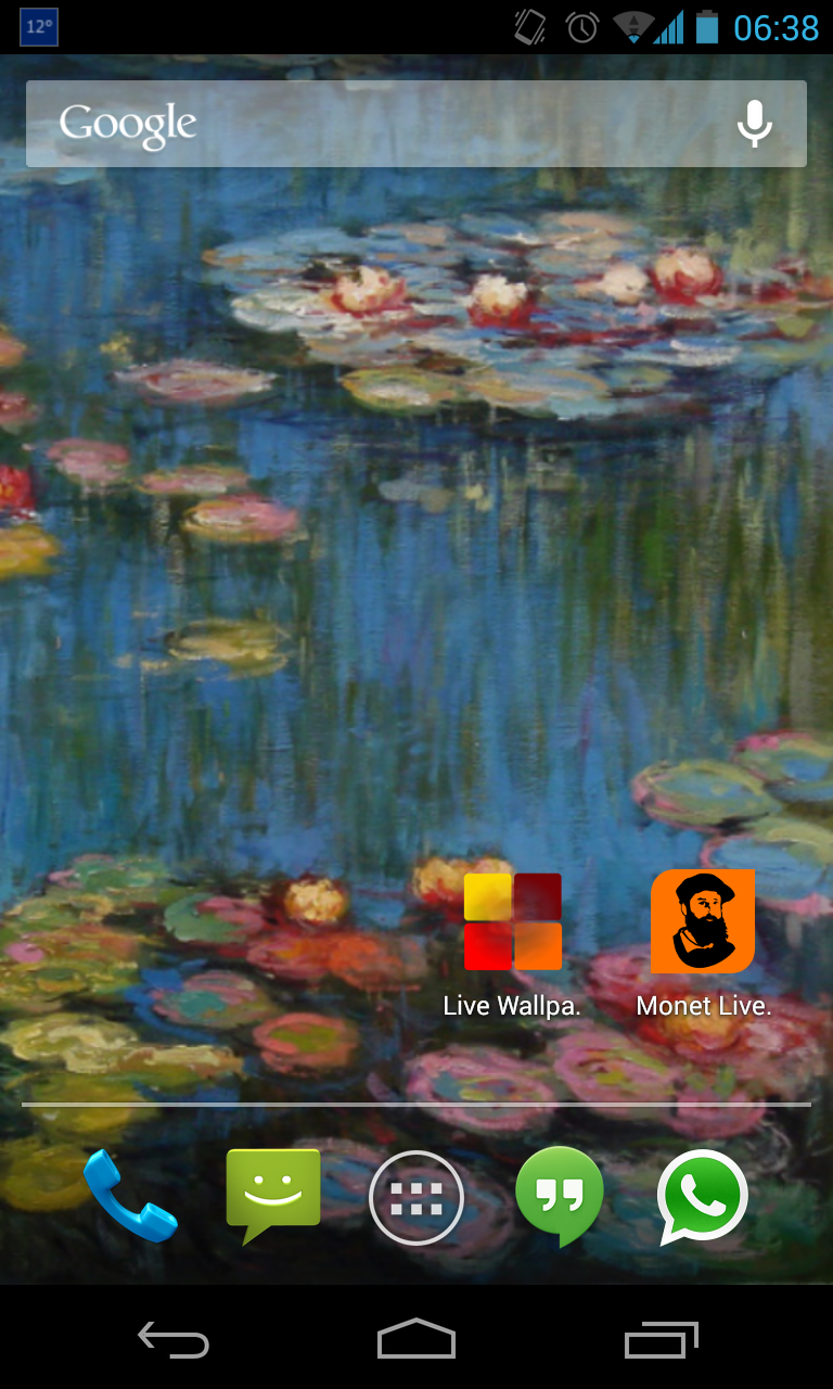 Monet Live Wallpaper Screen 2
