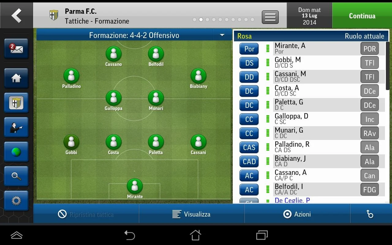 Football Manager Handheld 2015 - screenshot