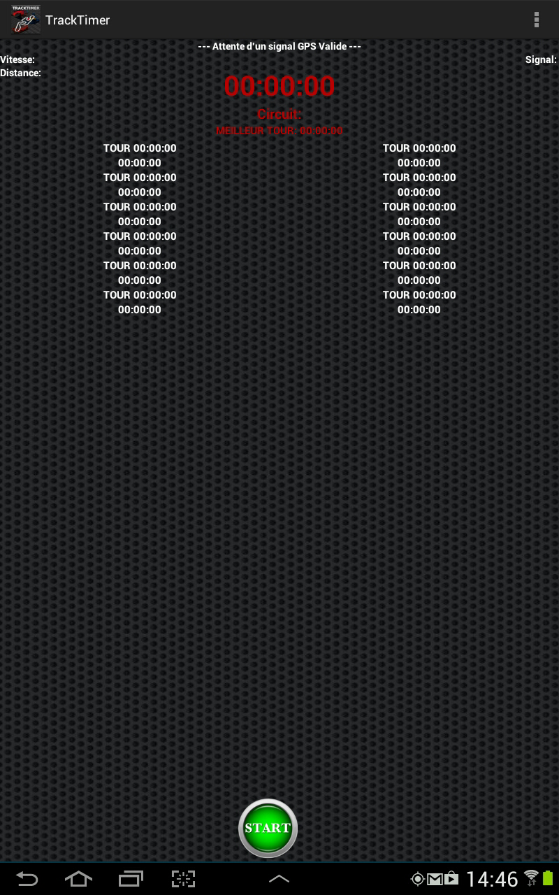 TrackTimer Screen 3