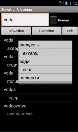 Ukrainian Slovakian Dictionary