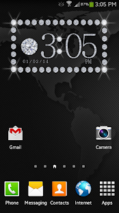 Diamond Status Clock Widget