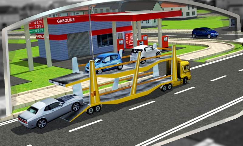 3D Car Transport Trailer Free Screen 1