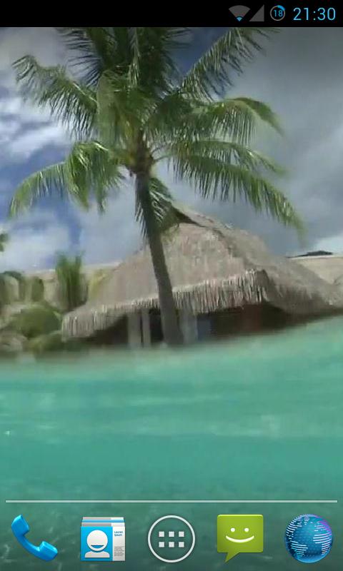 Android application Lagoon Waves Live Wallpaper 2 screenshort