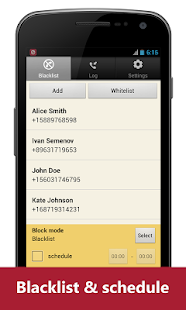 Blacklist Plus - Call Blocker Screenshot