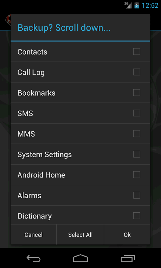   My Backup: captura de pantalla 