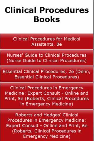 Clinical Procedures Books