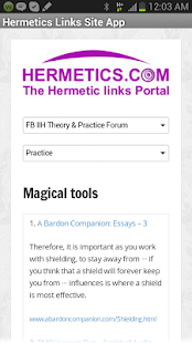 Hermetics Portal App Screenshots 1