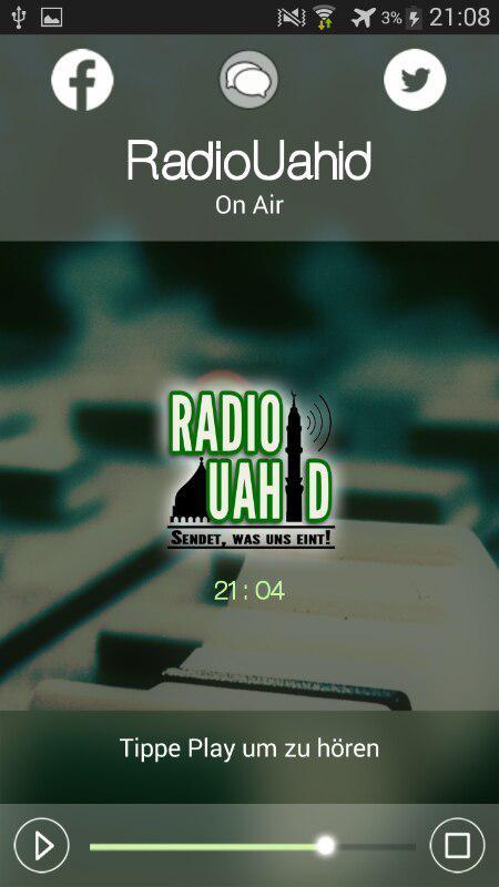 Android application Radio Uahid screenshort