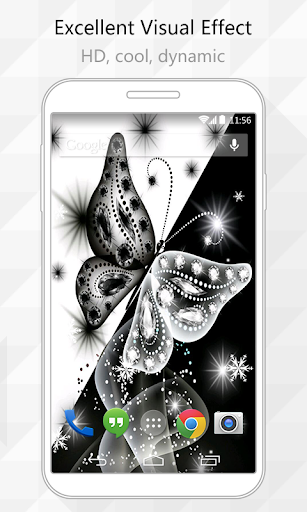 Crystal fly Live Wallpaper
