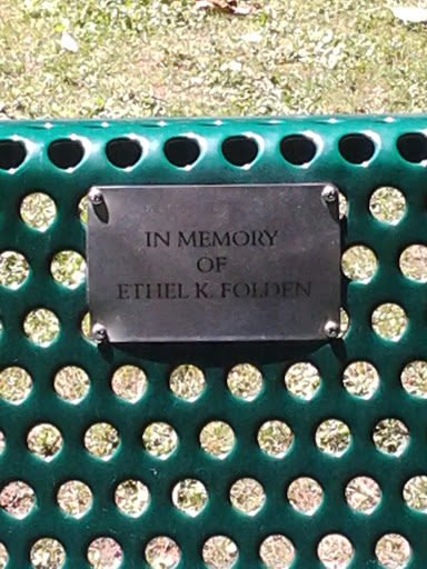 Ethel K. Folden Memorial Bench