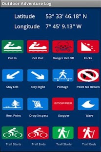 Android application Kayaking GPS screenshot