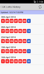UK Irish Lotto & EuroMillions Screenshots 1