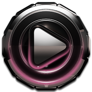 Poweramp skin Rose Glow