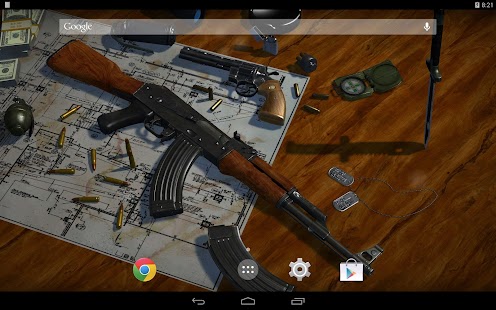 3D Guns Live Wallpaper