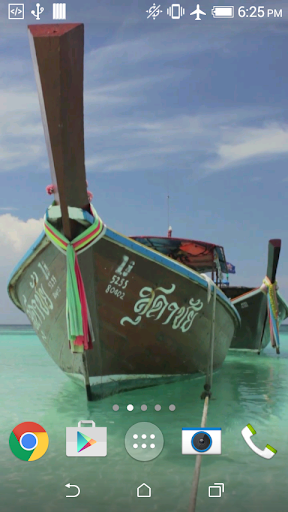 Thai boats live wallpaper