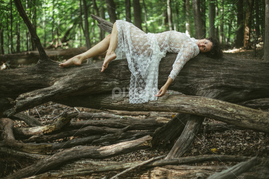Forest & lace by Lionel Madiou - Nudes & Boudoir Artistic Nude