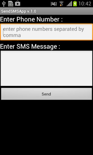 Send SMS app