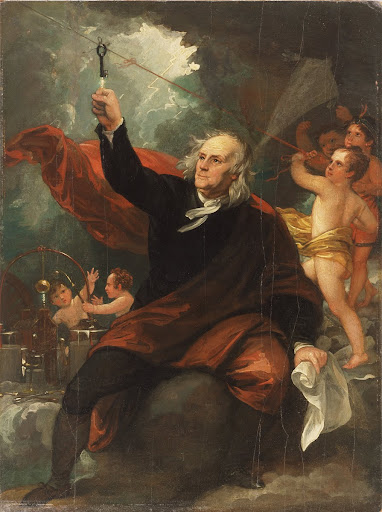 Benjamin Franklin Drawing Electricity from the Sky