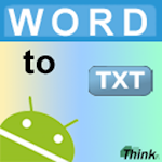 Cover Image of Download Word To TXT 1.1 APK