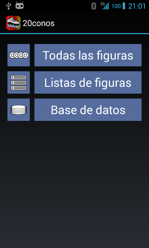 Android application 20Cones BMB screenshort