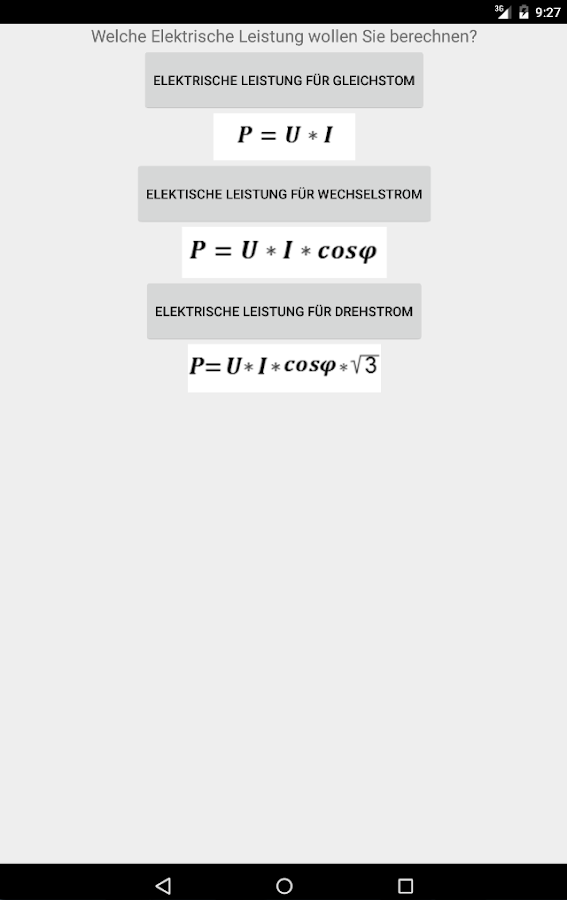 Elektrische Leistung Berechnen – Android-Apps auf Google Play