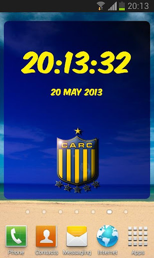 Rosario Central Digital Clock