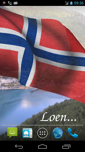 【免費個人化App】3D Norway Flag Live Wallpaper-APP點子