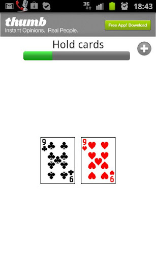 Live poker helper: Hand tracke