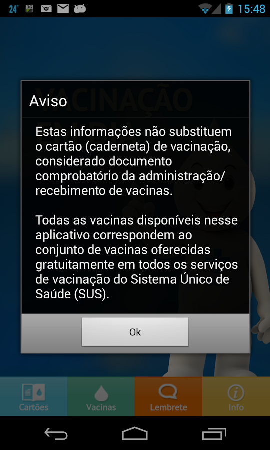   Vacinação em Dia: captura de tela 