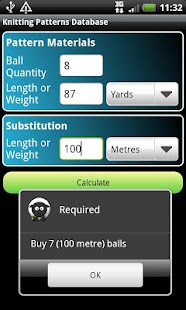 Knitting Patterns Database - screenshot thumbnail