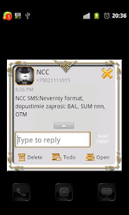 GO SMS Golden Vintage Light(圖4)-速報App