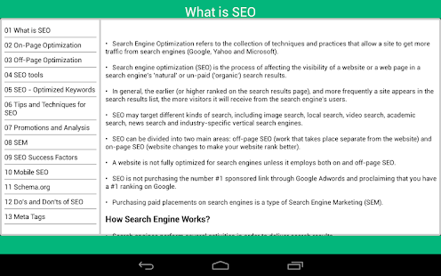 SearchEngineOptimization (SEO) Screenshots 1