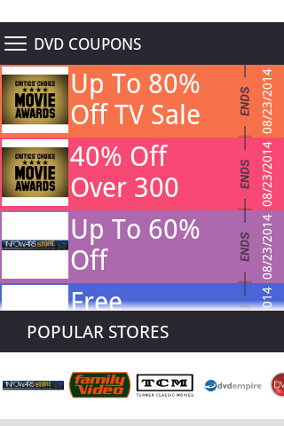 DVD Coupons