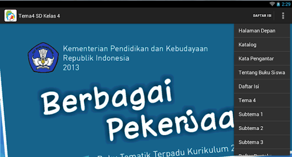 BSE Kur 2013 SD Kelas 4 Tema 4 APK for Bluestacks 