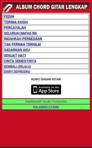 免費下載娛樂APP|Kunci Gitar Lagu Lengkap app開箱文|APP開箱王