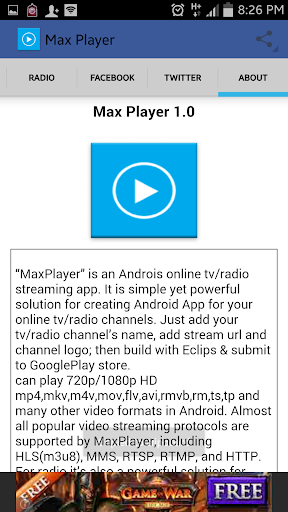 【免費媒體與影片App】MaxPlayer-APP點子