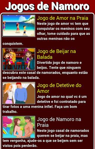 Jogos de namoro