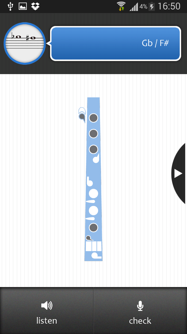 Pro Flute Fingerings Screen 1