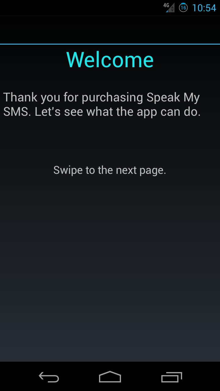 Speak My SMS Screen 2
