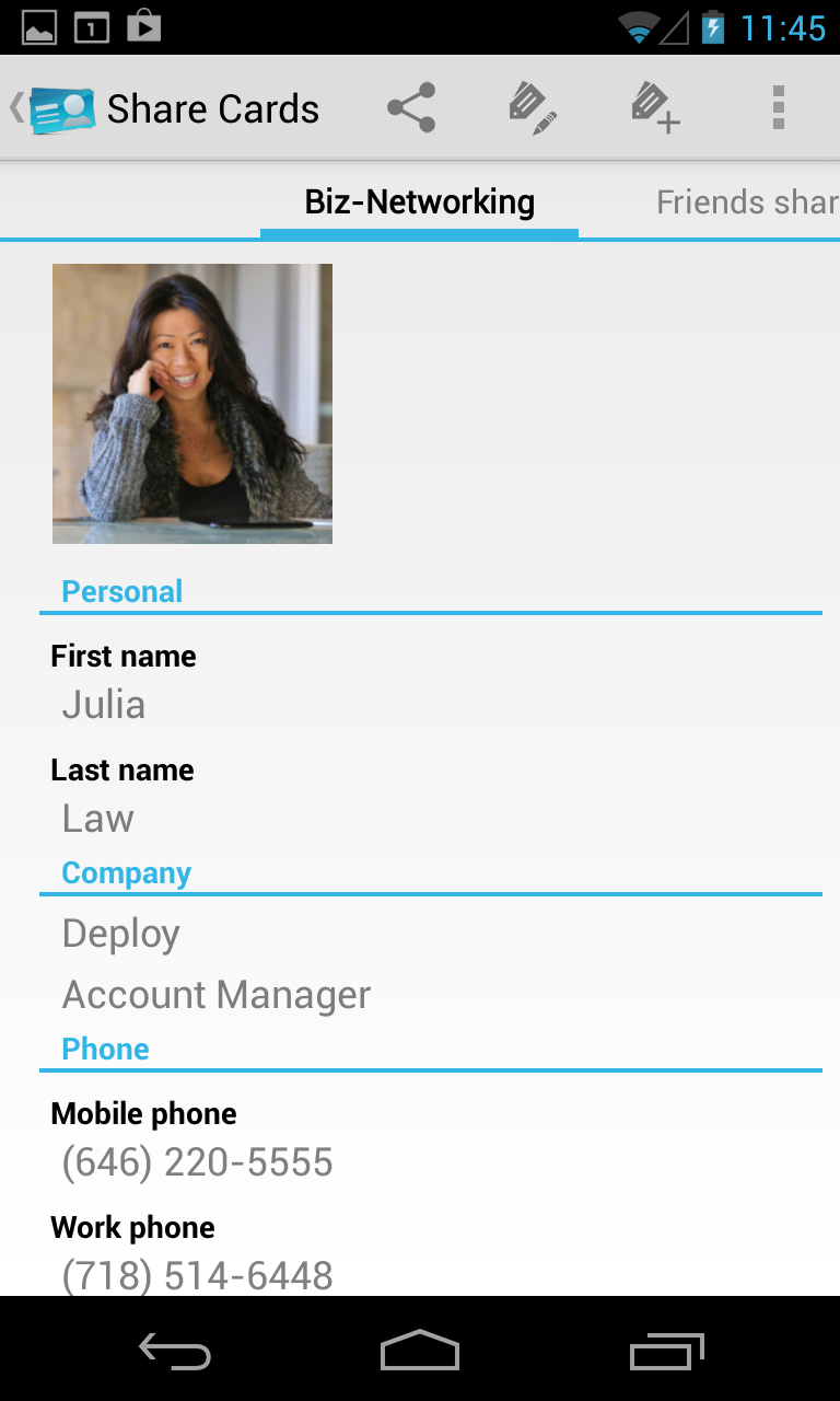 Share My Contact Unlocker Screen 1