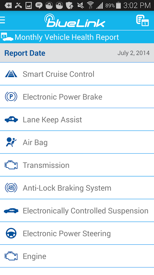 Hyundai Blue Link - screenshot