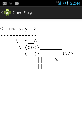 Cow Say