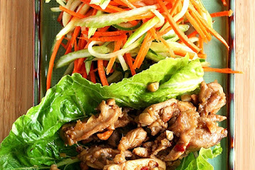 Asian Lettuce Wraps for Almost Meatless Potluck
